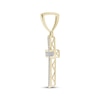 Thumbnail Image 2 of Diamond Cross Necklace Charm 1/3 ct tw 10K Yellow Gold