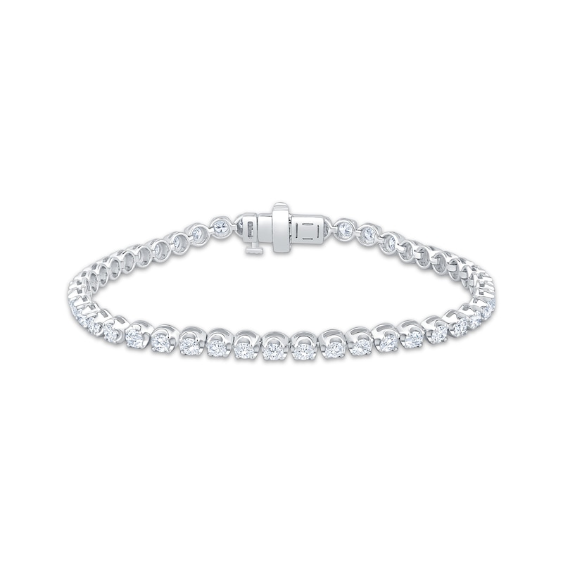 Lab-Grown Diamonds by KAY Tennis Bracelet 4 ct tw 10K White Gold 7"