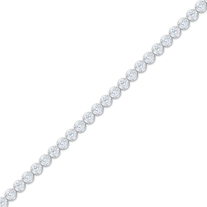 Lab-Created Diamonds by KAY Tennis Bracelet 4 ct tw 10K White Gold 7"