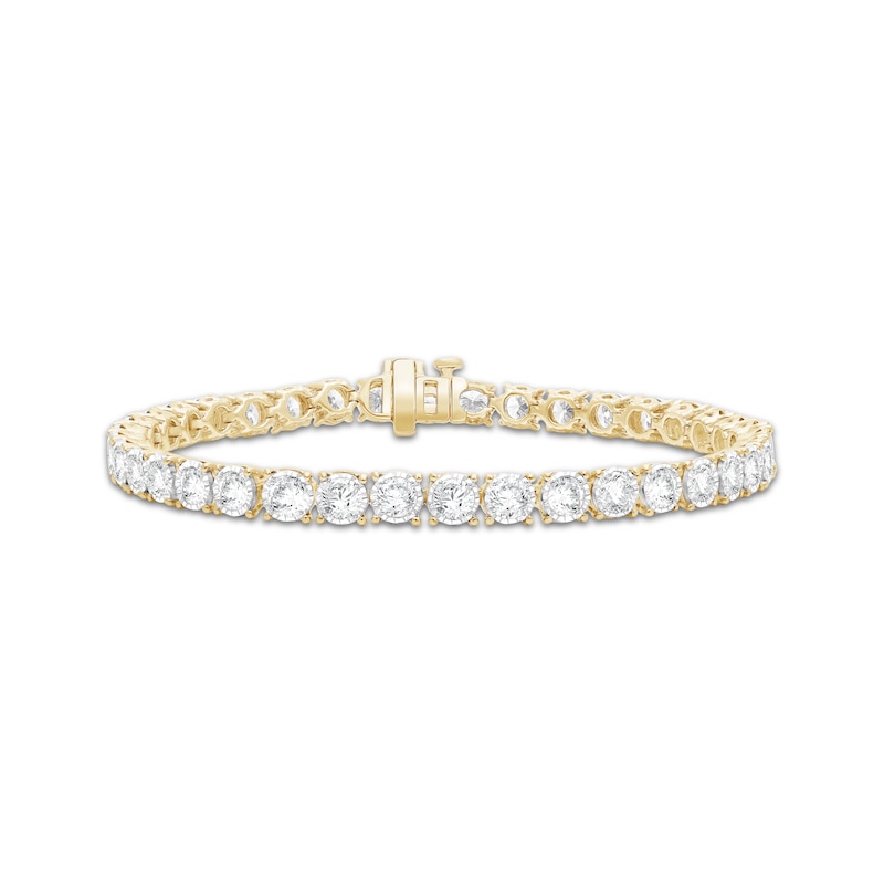 Lab-Created Diamonds by KAY Tennis Bracelet 8 ct tw 10K Yellow Gold 7.25"