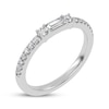 Thumbnail Image 2 of Baguette & Round-Cut Diamond Three-Stone Anniversary Ring 1/4 ct tw 14K White Gold