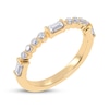 Thumbnail Image 2 of Round and Baguette-Cut Diamond Anniversary Ring 1/4 ct tw 14K Yellow Gold