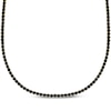 Thumbnail Image 1 of Men's Black Diamond Tennis Necklace 8 ct tw 10K Yellow Gold 20&quot;