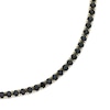 Thumbnail Image 2 of Men's Black Diamond Tennis Necklace 8 ct tw 10K Yellow Gold 20&quot;