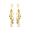 Thumbnail Image 2 of Leaves Drop Earrings 18K Yellow Gold-Plated Sterling Silver