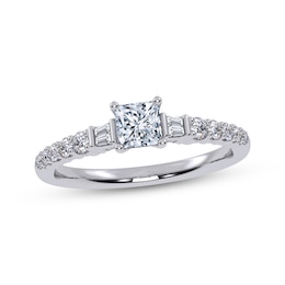 Adore Princess-Cut Diamond Engagement Ring 1/2 ct tw 14K White Gold