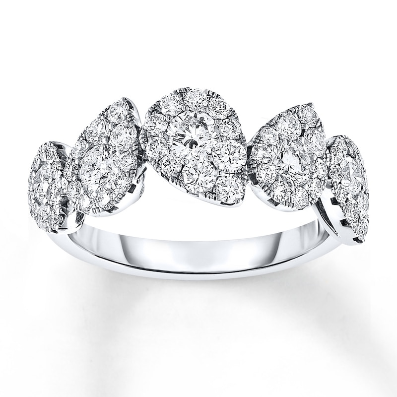 Main Image 1 of Diamond Ring 1 ct tw Round-cut 14K White Gold