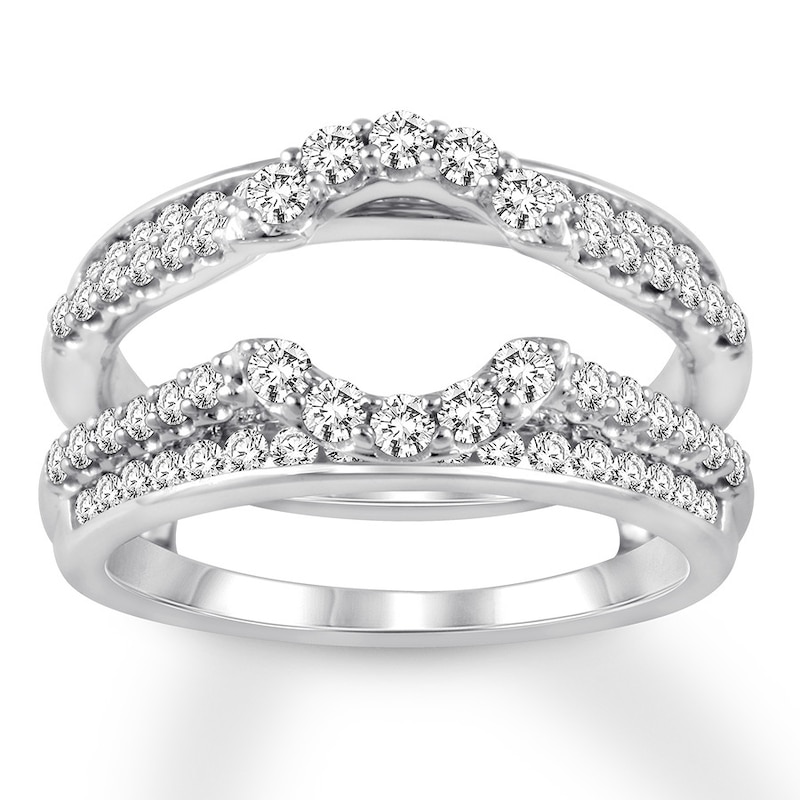 Main Image 1 of Diamond Enhancer Ring 1 ct tw Round-cut 14K White Gold