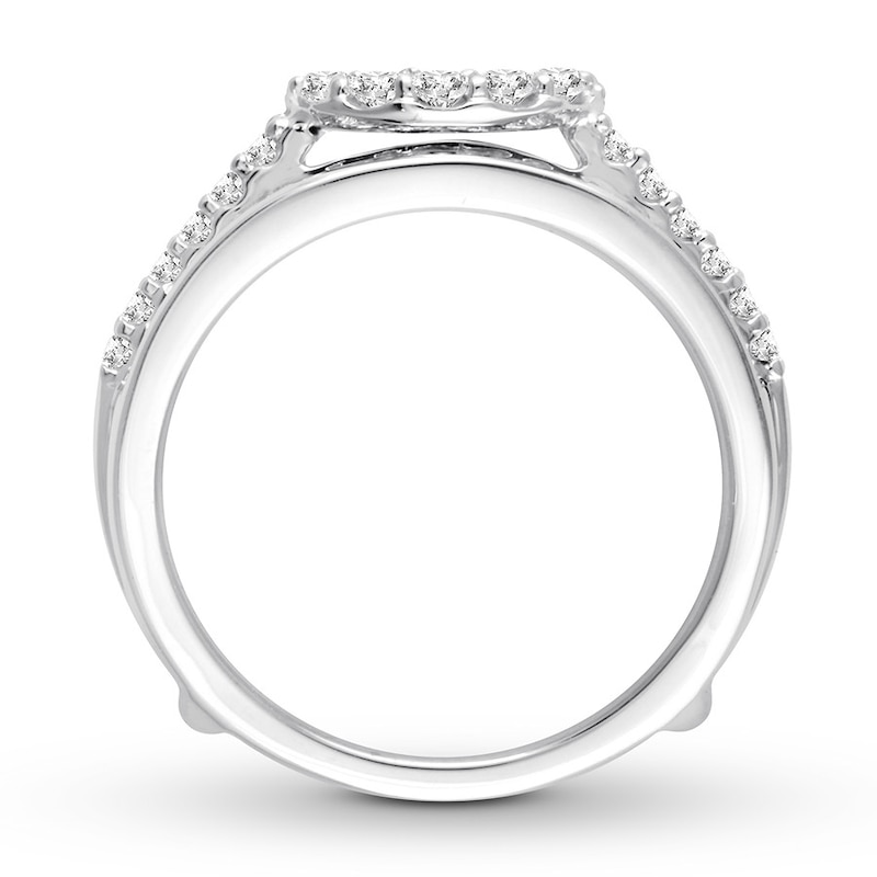 Main Image 3 of Diamond Enhancer Ring 1 ct tw Round-cut 14K White Gold