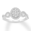 Thumbnail Image 1 of Diamond Ring 1/2 ct tw Round-cut Sterling Silver