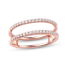 Adore Diamond Enhancer Ring 1/4 ct tw Round-cut 14K Rose Gold