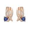 Thumbnail Image 1 of Le Vian Tanzanite Earrings 3/4 ct tw Diamonds 14K Strawberry Gold