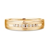 Thumbnail Image 4 of Men's Wedding Band 1/10 ct tw Diamonds 10K Yellow Gold