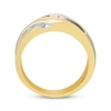 Thumbnail Image 1 of Men’s Brown and White Diamond Ring 1/2 ct tw 10K Yellow Gold