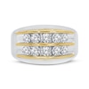 Thumbnail Image 2 of Men's Diamond Wedding Band 2 ct tw Round-cut 10K Two-Tone Gold