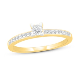 Diamond Promise Ring 1/6 ct tw 10K Yellow Gold