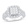 Thumbnail Image 1 of Diamond Fashion Ring 7/8 ct tw Round & Princess-cut 14K White Gold