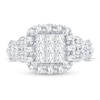 Thumbnail Image 3 of Diamond Fashion Ring 7/8 ct tw Round & Princess-cut 14K White Gold