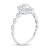 Thumbnail Image 2 of Diamond Fashion Ring 1/3 ct tw Round & Pear-shaped 14K White Gold