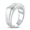 Thumbnail Image 1 of Men's Diamond Ring 1/8 ct tw Square-cut 10K White Gold