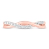 Thumbnail Image 2 of Diamond Stacking Ring 1/10 ct tw Round-cut 10K Rose Gold