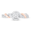 Thumbnail Image 1 of Diamond Promise Ring 1/10 ct tw Round-cut Sterling Silver & 10K Rose Gold