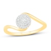 Thumbnail Image 1 of Diamond Fashion Ring 1/6 ct tw Round-cut 10K Yellow Gold