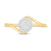 Thumbnail Image 2 of Diamond Fashion Ring 1/6 ct tw Round-cut 10K Yellow Gold