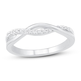 Diamond Stackable Ring 1/10 ct tw 10K White Gold