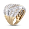 Thumbnail Image 1 of Diamond Ring 3 ct tw Round & Baguette 10K Yellow Gold