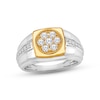 Thumbnail Image 1 of Men's Diamond Ring 3/4 ct tw Round-cut 10K Two-Tone Gold