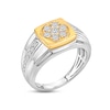 Thumbnail Image 2 of Men's Diamond Ring 3/4 ct tw Round-cut 10K Two-Tone Gold