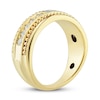 Thumbnail Image 2 of Men's Diamond Wedding Band 3/4 ct tw Round-cut 10K Yellow Gold