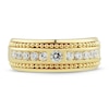 Thumbnail Image 3 of Men's Diamond Wedding Band 3/4 ct tw Round-cut 10K Yellow Gold