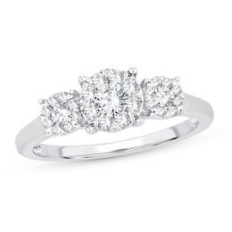 Diamond Fashion Ring 1/2 ct tw Round-cut 10K White Gold