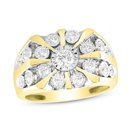 Men's Diamond Ring 1 ct tw 10K Yellow Gold