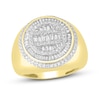 Thumbnail Image 1 of Men's Diamond Ring 1-1/4 ct tw Round & Baguette 10K Yellow Gold