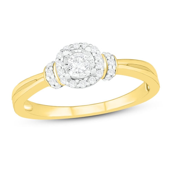 Diamond Fashion Ring 1/5 ct tw Round-cut 10K Yellow Gold