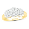 Thumbnail Image 1 of Diamond Fashion Ring 1/2 ct tw Round-cut 10K Yellow Gold