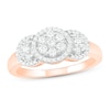 Thumbnail Image 1 of Diamond Fashion Ring 1/2 ct tw Round-cut 10K Rose Gold