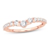 Thumbnail Image 1 of Diamond Contour Ring 1/2 ct tw Round-cut 14K Rose Gold