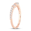 Thumbnail Image 2 of Diamond Contour Ring 1/2 ct tw Round-cut 14K Rose Gold