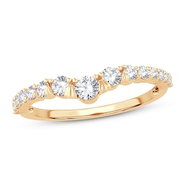 Adore Diamond Contour Ring 1/2 ct tw Round-cut 14K Yellow Gold