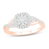 Thumbnail Image 1 of Diamond Fashion Ring 1/3 ct tw Round-cut 10K Rose Gold