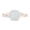 Thumbnail Image 2 of Diamond Fashion Ring 1/3 ct tw Round-cut 10K Rose Gold