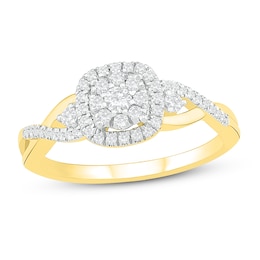 Diamond Fashion Ring 1/3 ct tw Round-cut 10K Yellow Gold