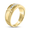 Thumbnail Image 2 of THE LEO Diamond Men's Wedding Band 3/8 ct tw Round-Cut 14K Yellow Gold