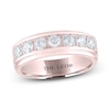 Thumbnail Image 1 of Men's THE LEO Diamond Wedding Band 1 ct tw Round-cut 14K Rose Gold