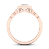 Thumbnail Image 3 of Diamond Ring 1/3 ct tw Round & Princess 10K Rose Gold