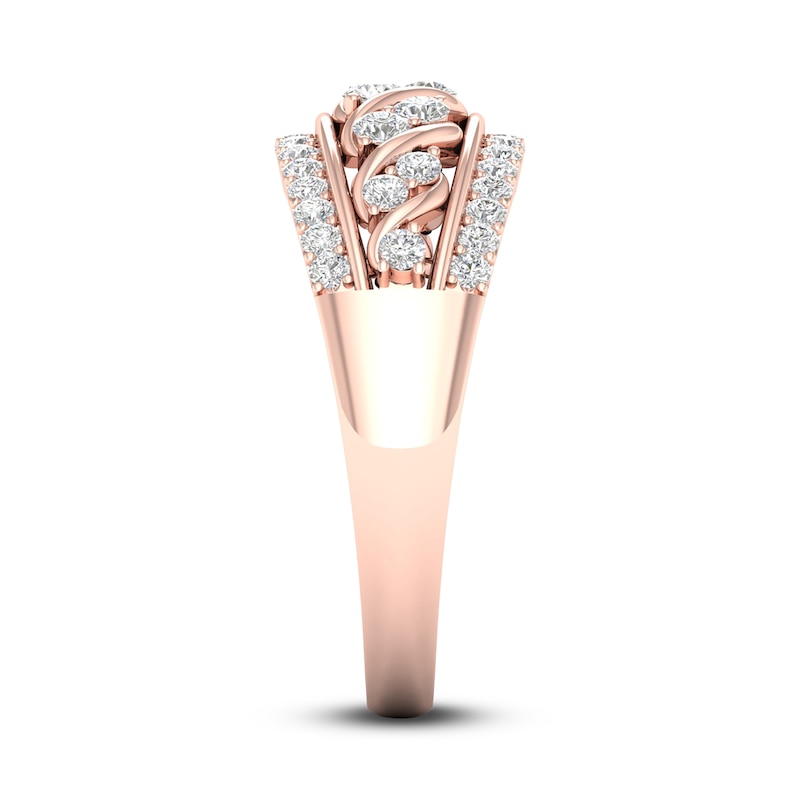 Main Image 3 of Diamond Ring 1/2 ct tw Round-cut 10K Rose Gold